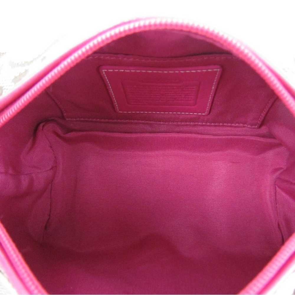 Authentic Coach Monogram Y2K Red Flower Bag - image 9