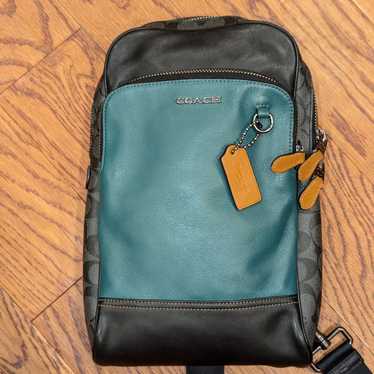 COACH FOREST GREEN LEATHER GRAHAM PACK IN COLOR B… - image 1