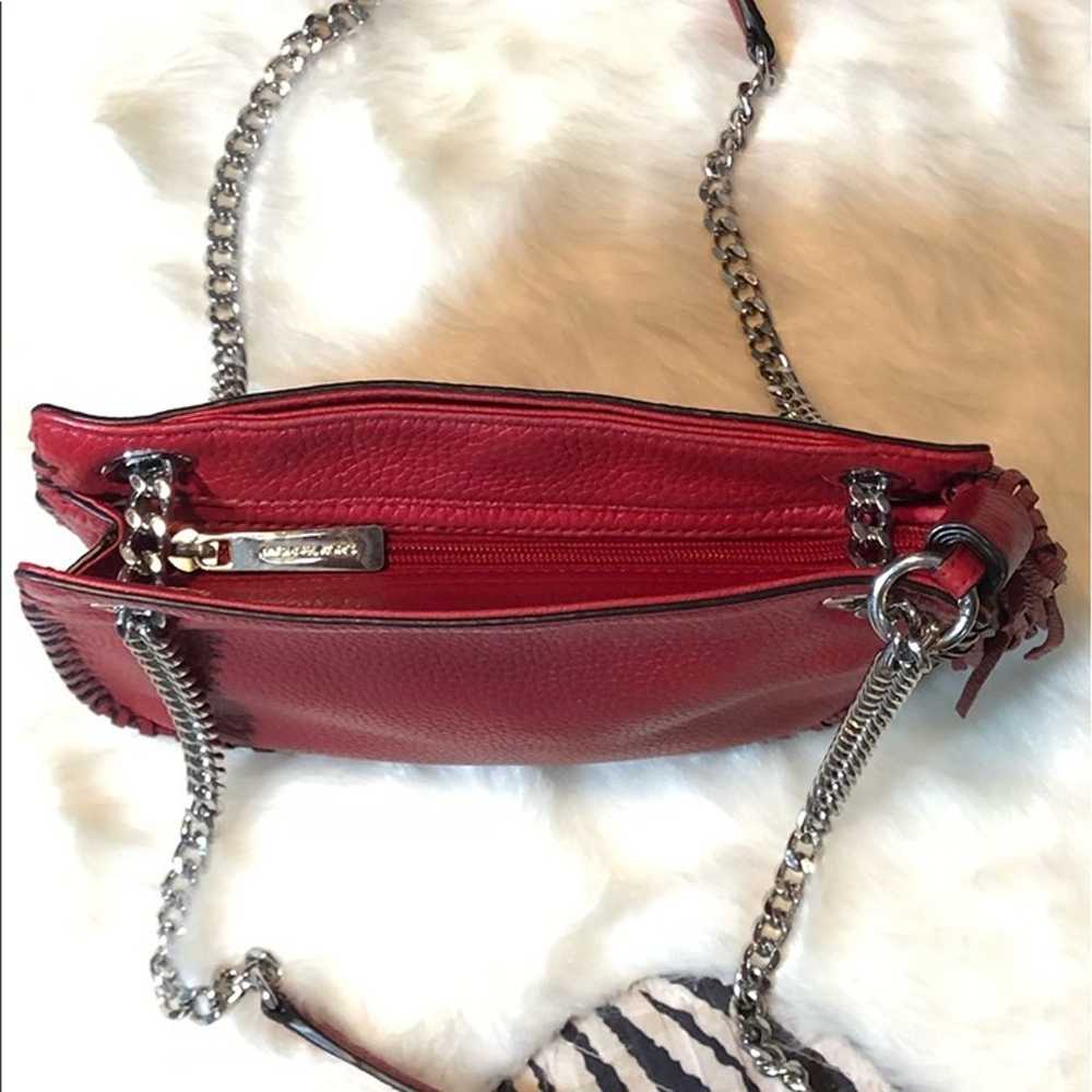 Michael Kors Red Chain Whipped Chelsea Messenger … - image 3