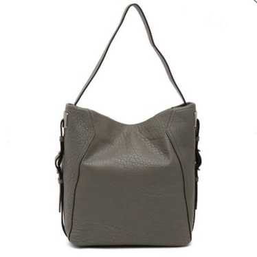 VINCE CAMUTO Gray Fava Leather Hobo