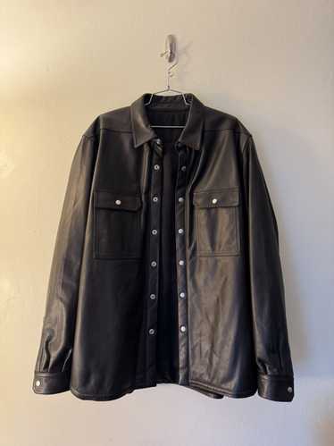 Rick Owens RICK OWENS Black Padded Leather Jacket