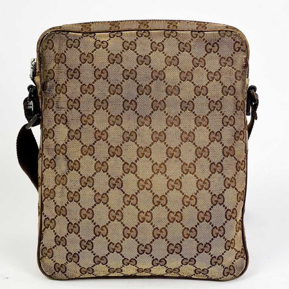 GUCCI Shoulder Bag Crossbody GG Canvas Beige - image 3