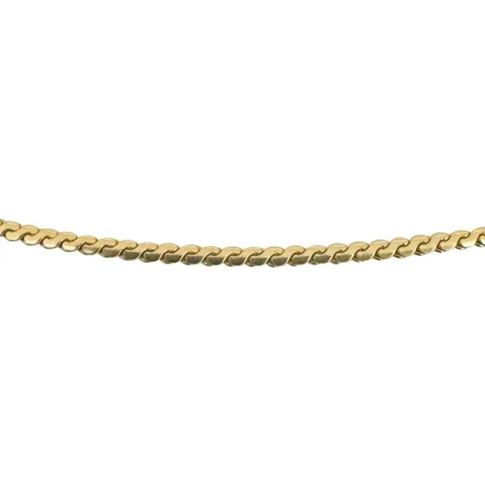 18k Yellow Gold 6g Thin 1.5mm UnoAErre Serpentine… - image 3