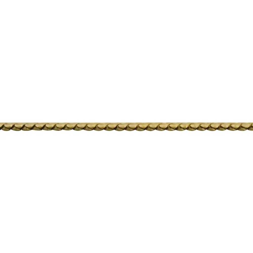 18k Yellow Gold 6g Thin 1.5mm UnoAErre Serpentine… - image 4