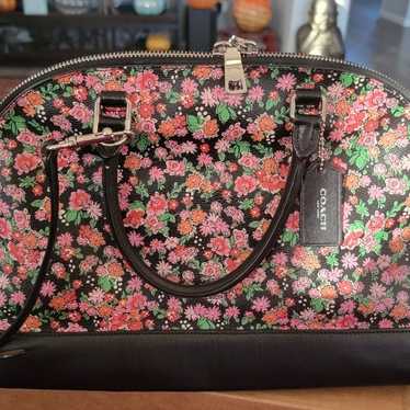 Coach F57622 Posey Cluster Floral Print Coated Ca… - image 1