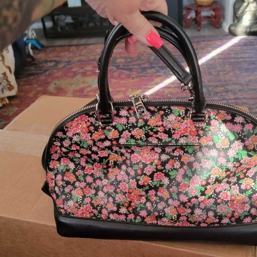 Coach F57622 Posey Cluster Floral Print Coated Ca… - image 3