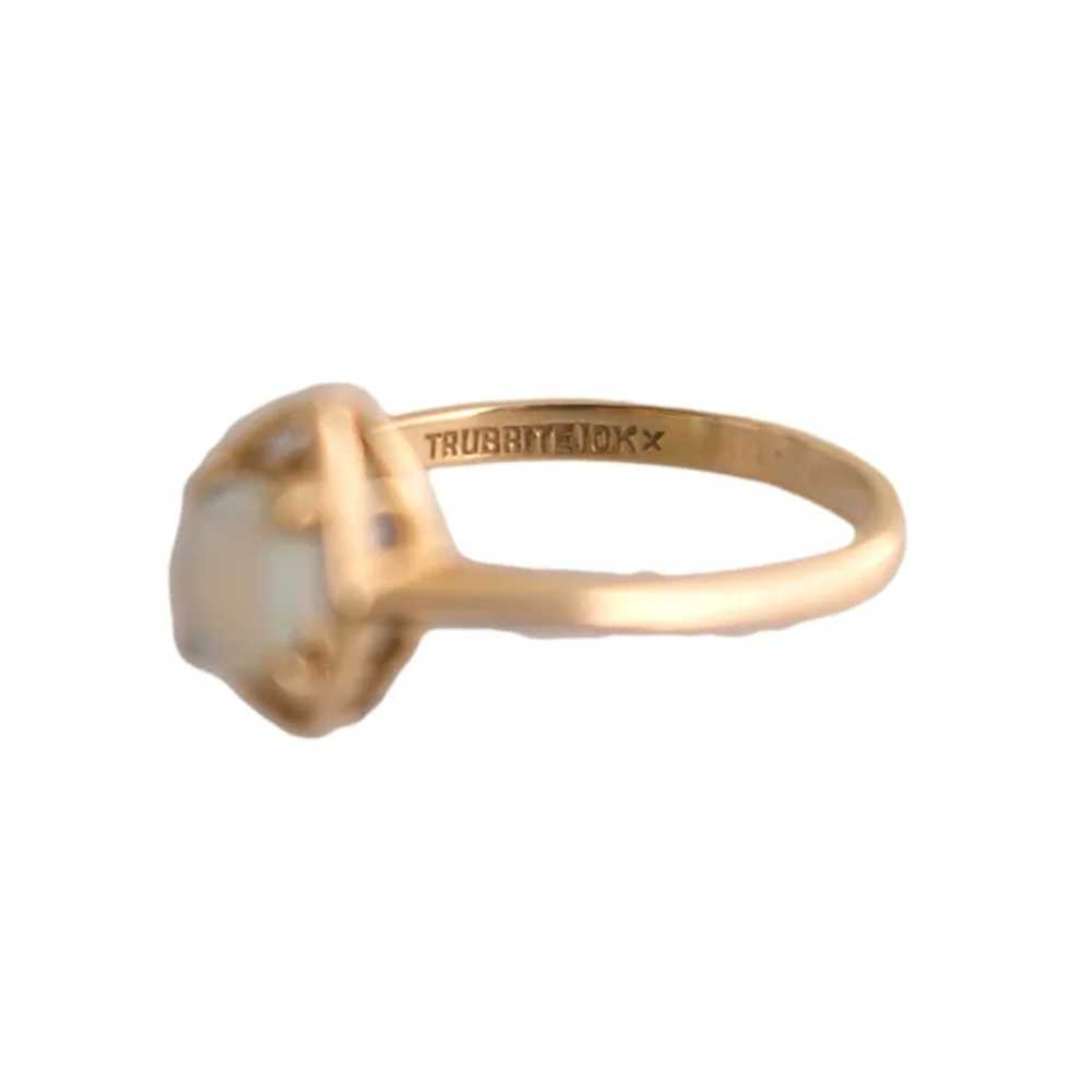 Vintage 10k Gold Opal Ring - image 2