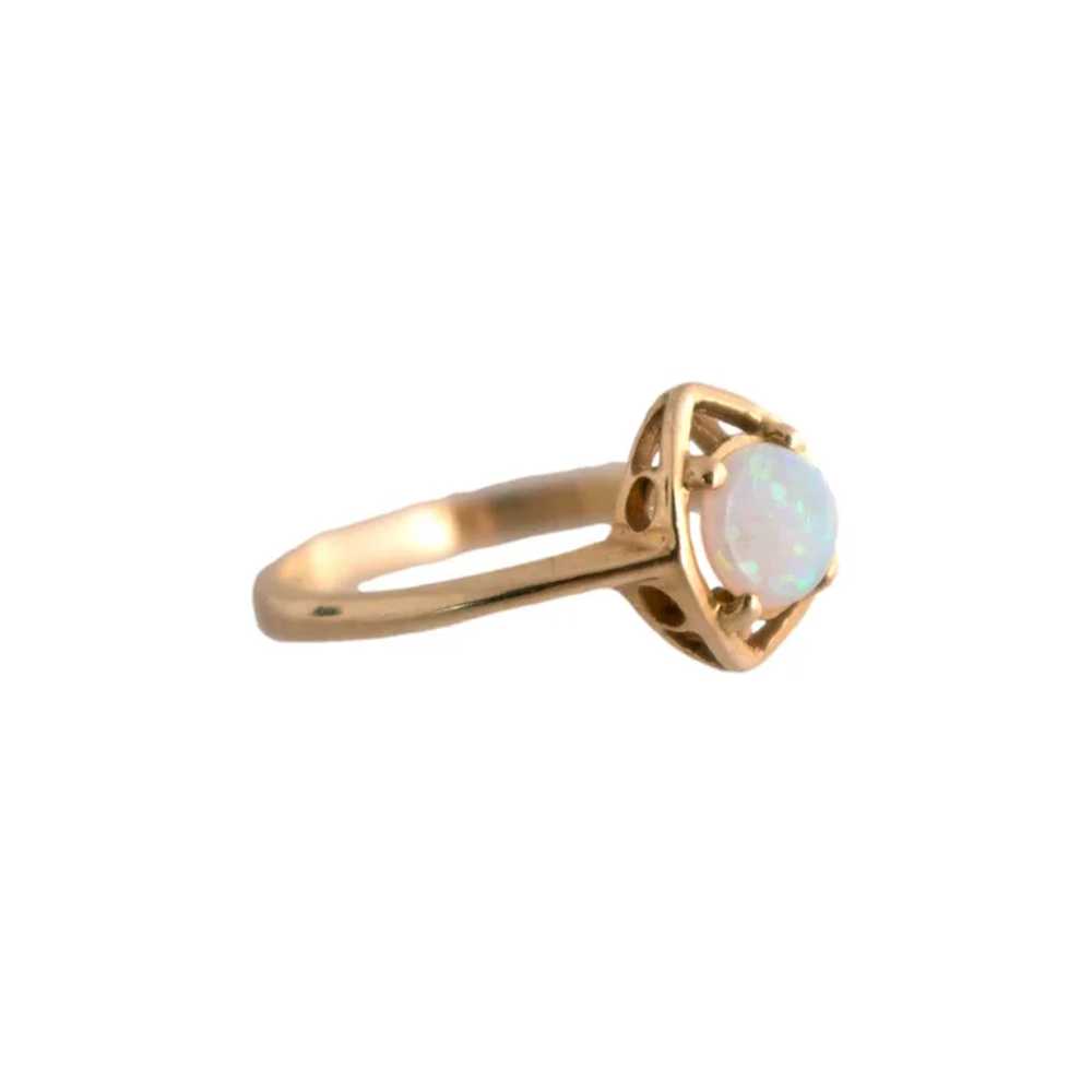 Vintage 10k Gold Opal Ring - image 3