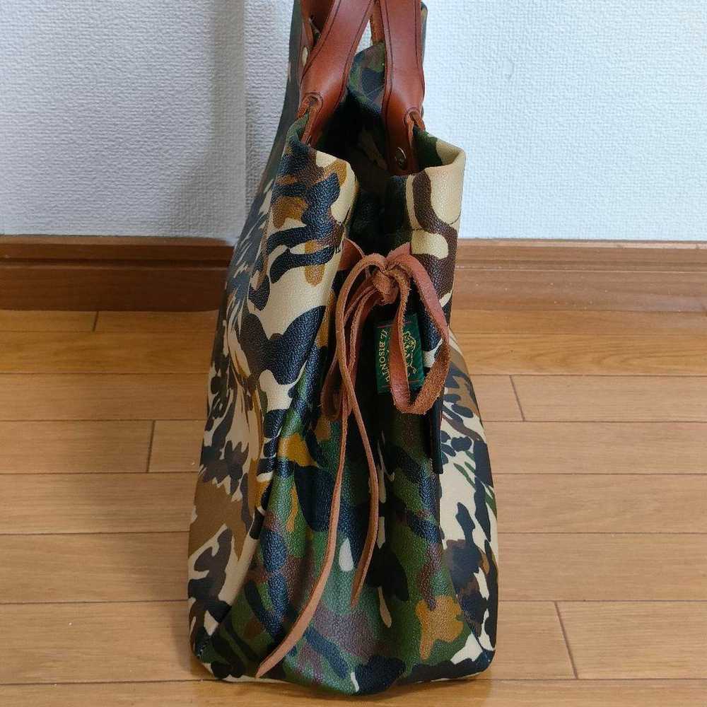 【Rare】IL BISONTE camouflage bag - image 7