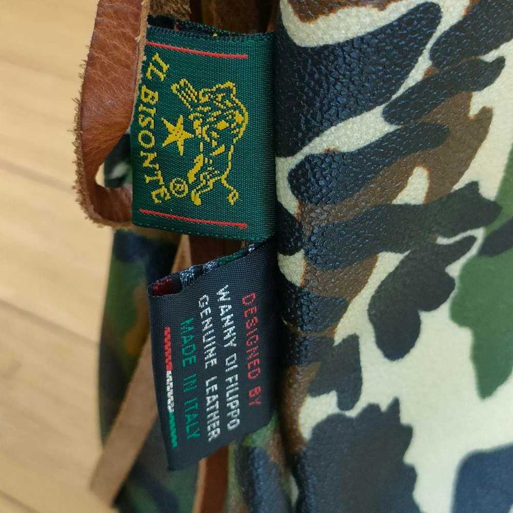 【Rare】IL BISONTE camouflage bag - image 8