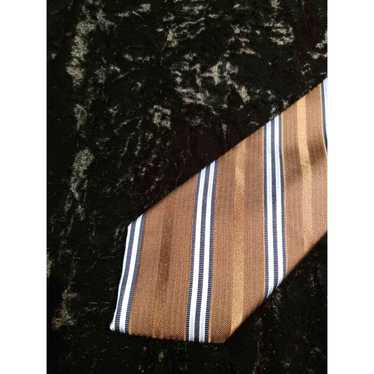 Nautica Nautica Striped Neck Tie Mens Brown Blue S