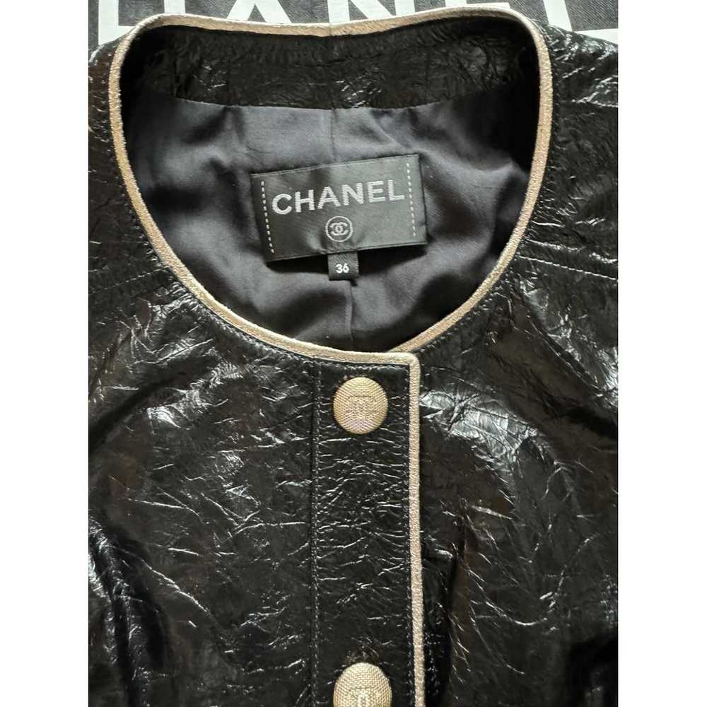 Chanel Leather mid-length dress - image 2