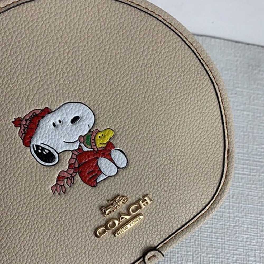 Coach X Peanuts Canteen Crossbody With Snoopy Cud… - image 5