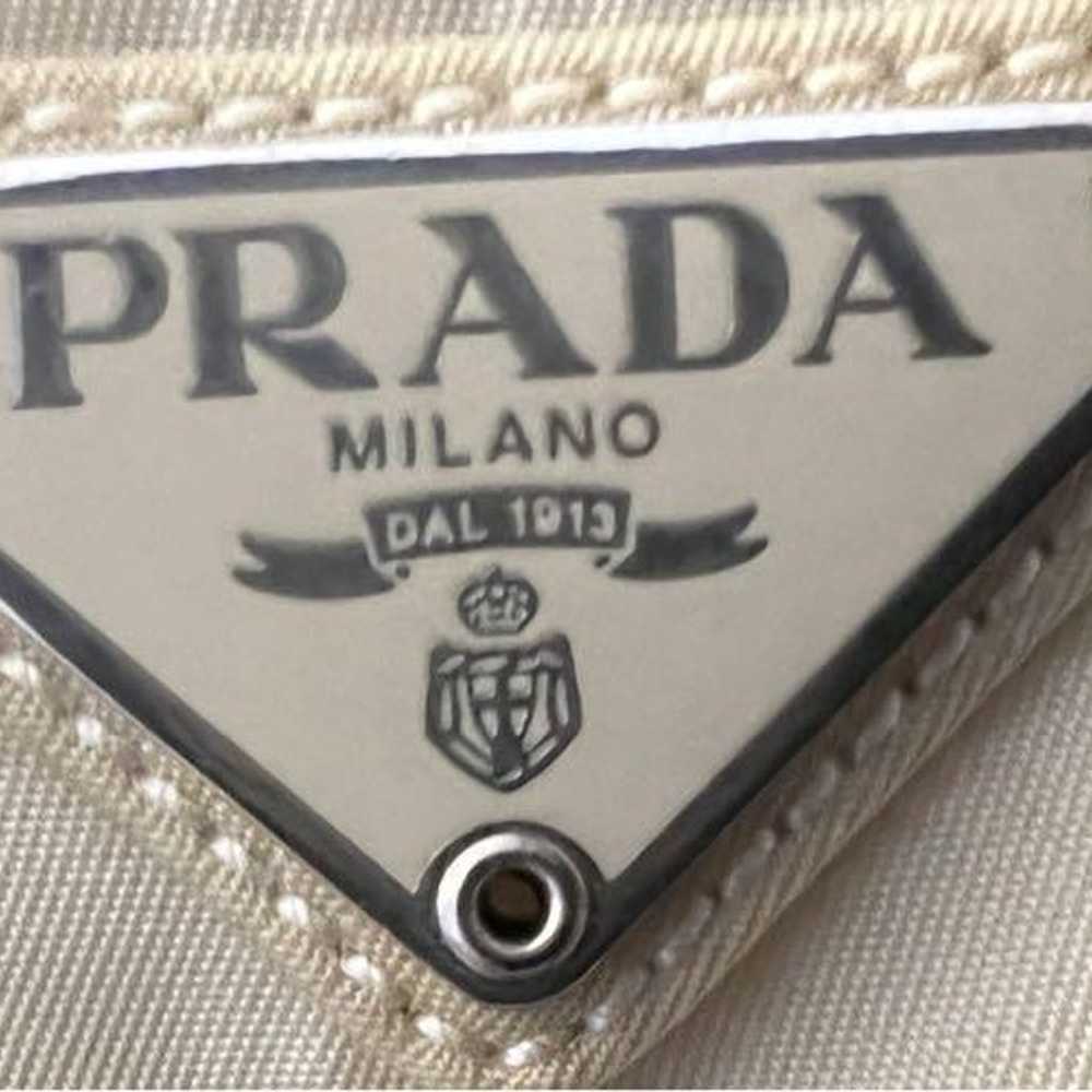 Genuine PRADA Shoulder Bag Nylon Triangle Logo Pl… - image 5