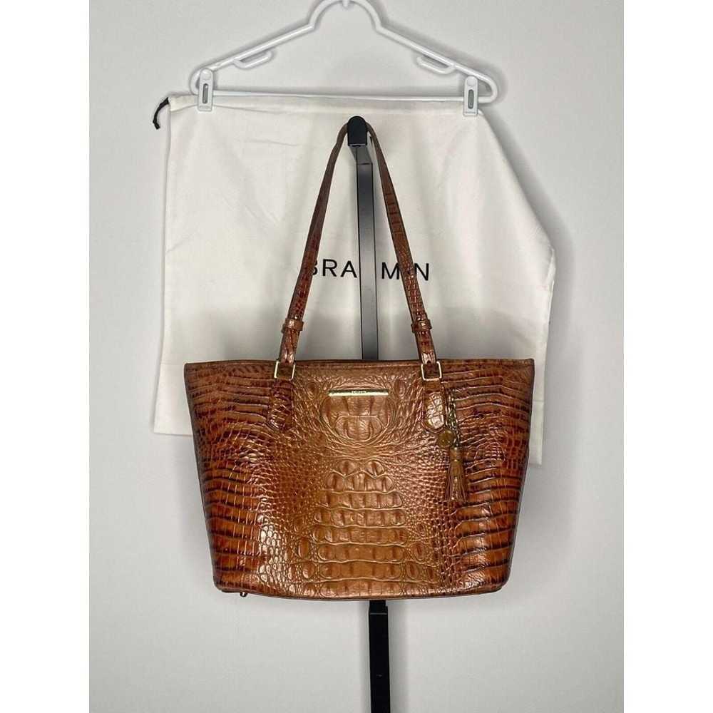 Brahmin Asher dark rum brown Melbourne collection… - image 1