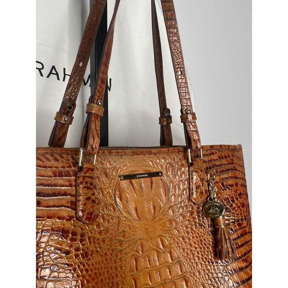 Brahmin Asher dark rum brown Melbourne collection… - image 3