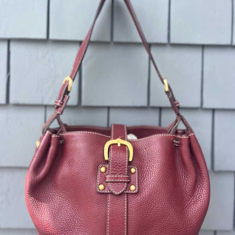 DOONEY & BOURKE Burgundy Leather Alto Belvedere H… - image 1