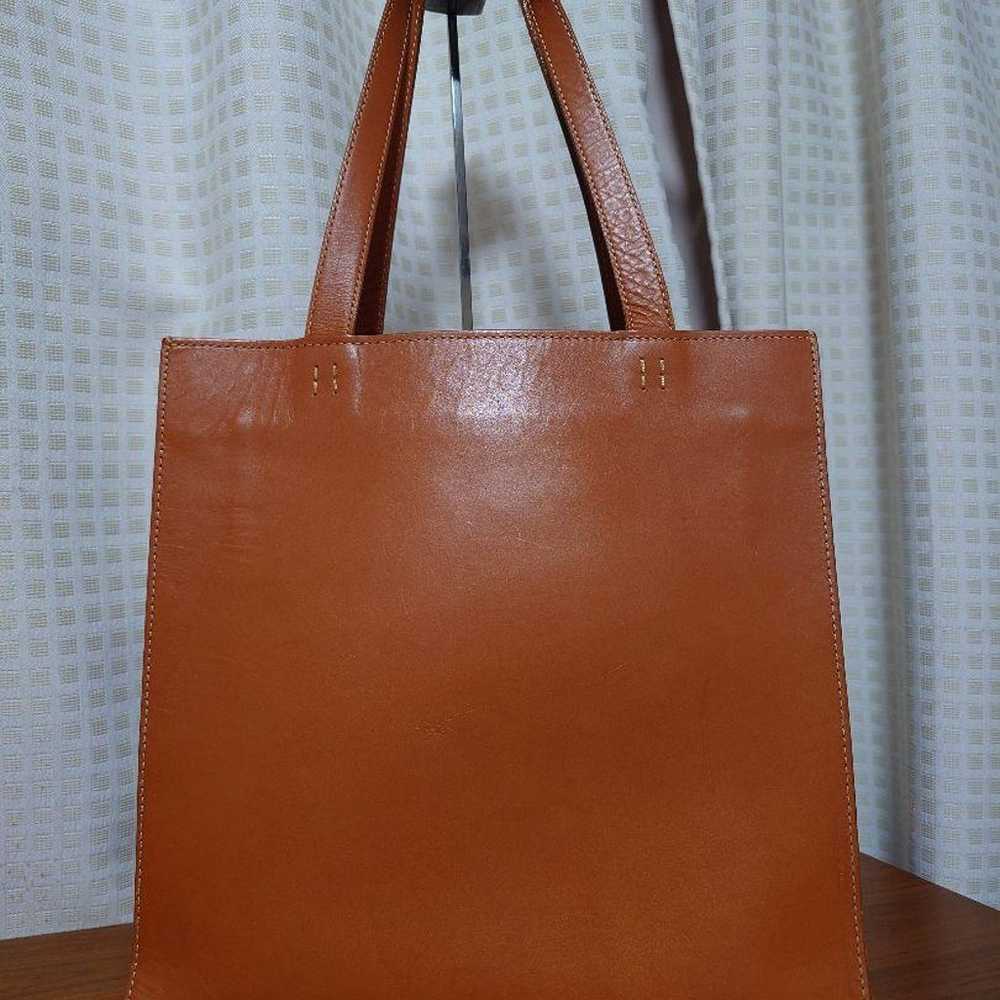 Tsuchiya Bag "Nature" Natural Leather Tote Bag Br… - image 1