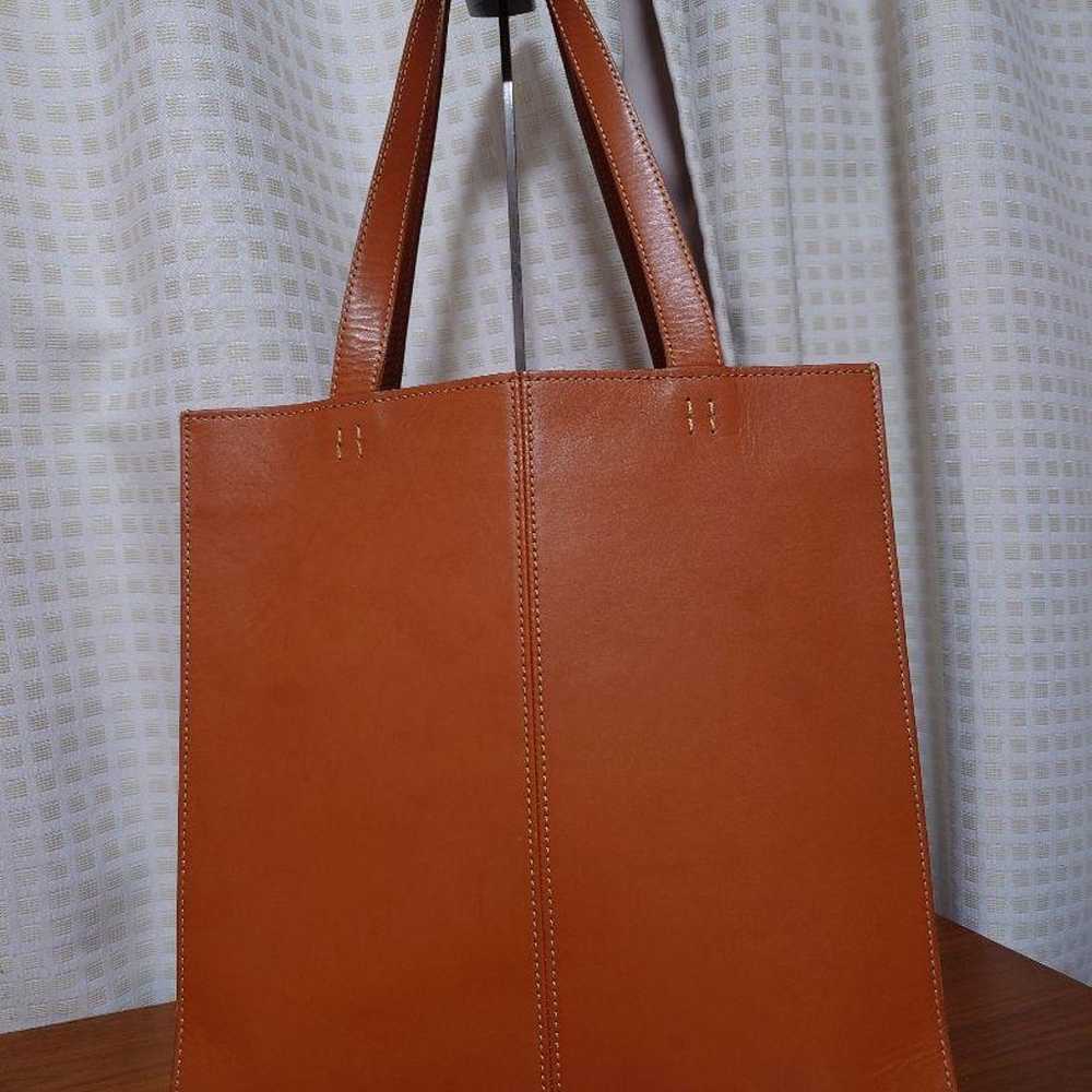 Tsuchiya Bag "Nature" Natural Leather Tote Bag Br… - image 2