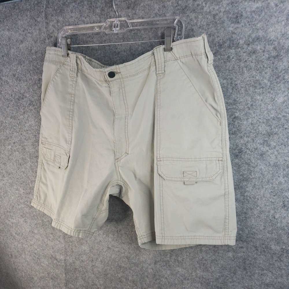 Vintage REI Cargo Shorts Men's 40 Khaki Tan Solid… - image 2