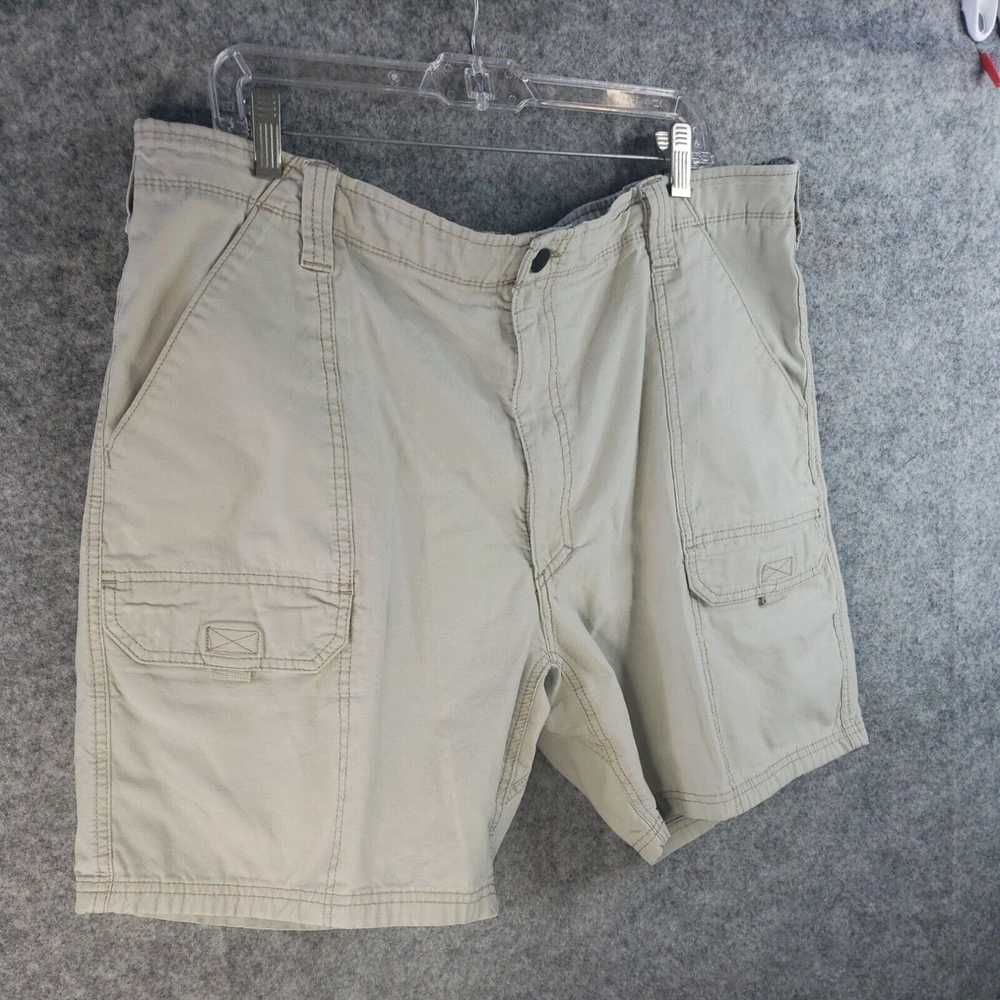 Vintage REI Cargo Shorts Men's 40 Khaki Tan Solid… - image 3