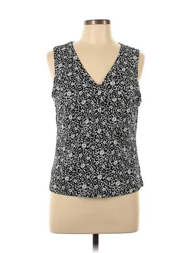 Charter Club Women Black Sleeveless Blouse L