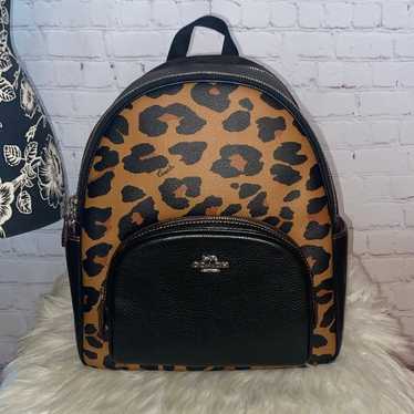 Coach LEOPARD Signature COURT Backpack - image 1