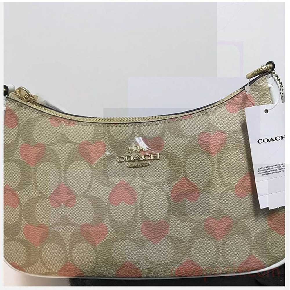 Coach Teri Shoulder Bag In Signature Canvas With … - image 1