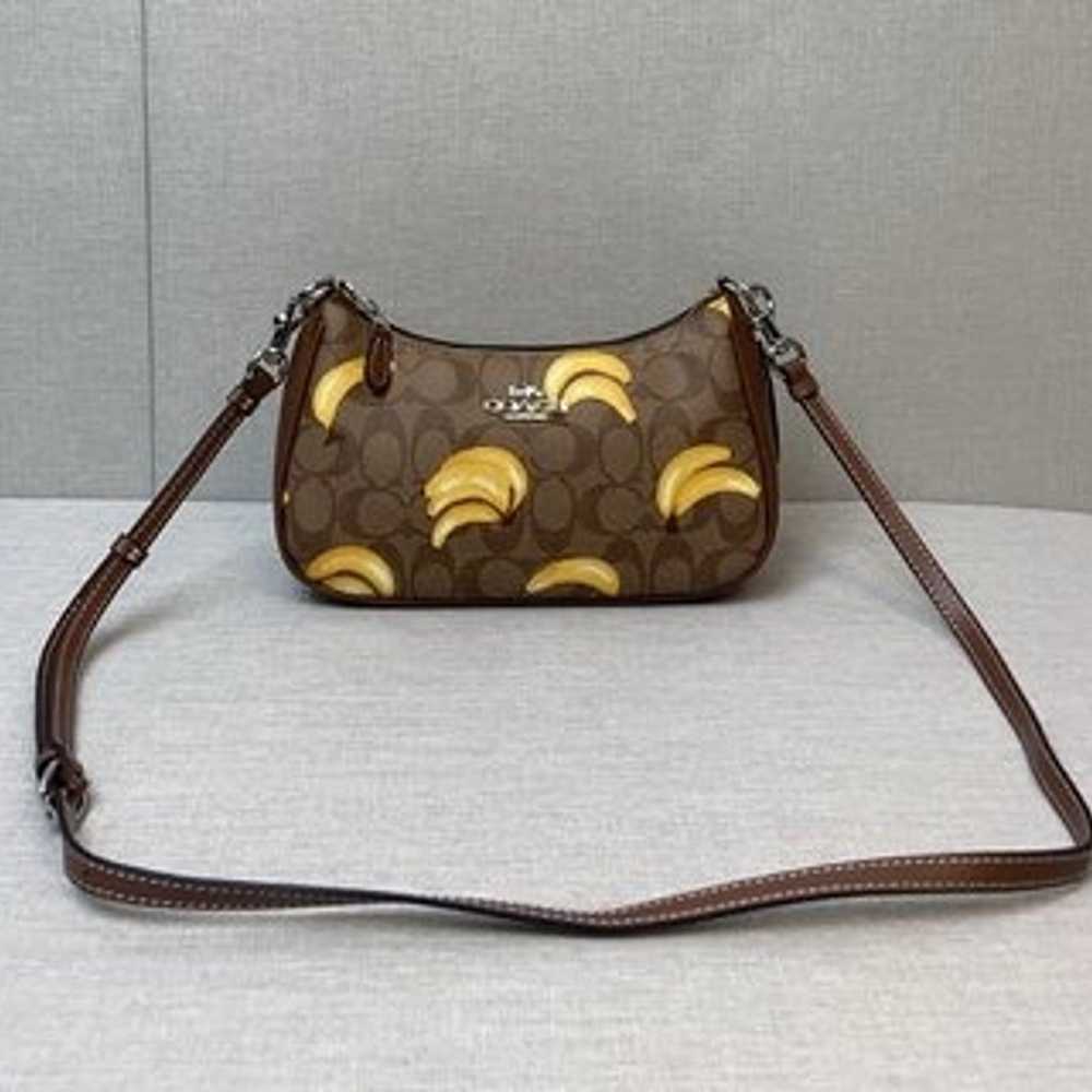 Coach Teri Shoulder Bag In Signature Canvas With … - image 3