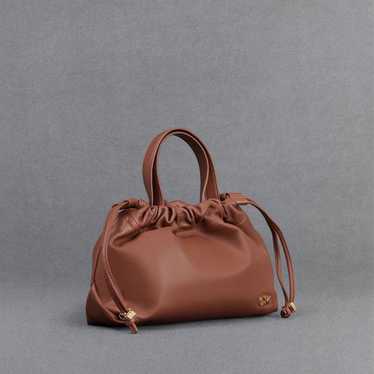 Charles and Keith Glimpse Leather Top Handle Bag