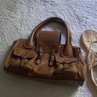 バッグ Chloe 00s leather hand bag y2k archive Chloe Women Bag Rare 00S Archive Old Chain Leather Y2K