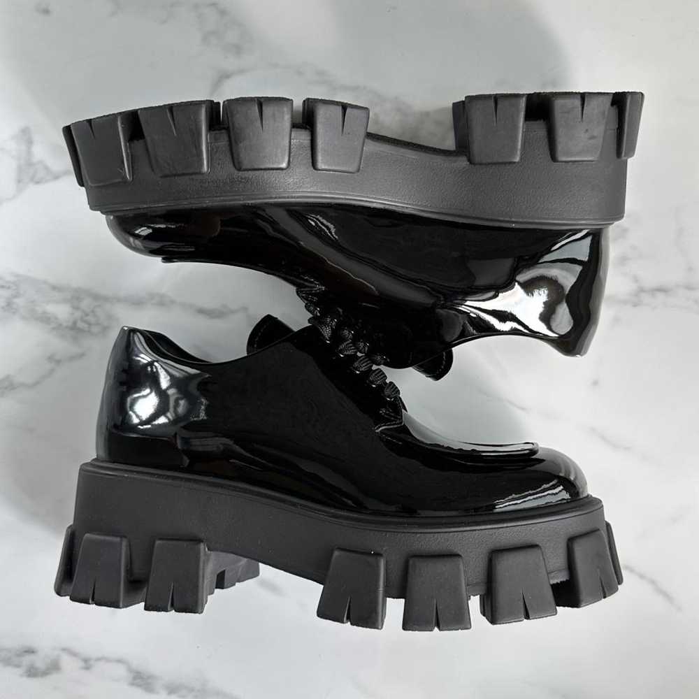 Prada Monolith patent leather lace ups - image 7