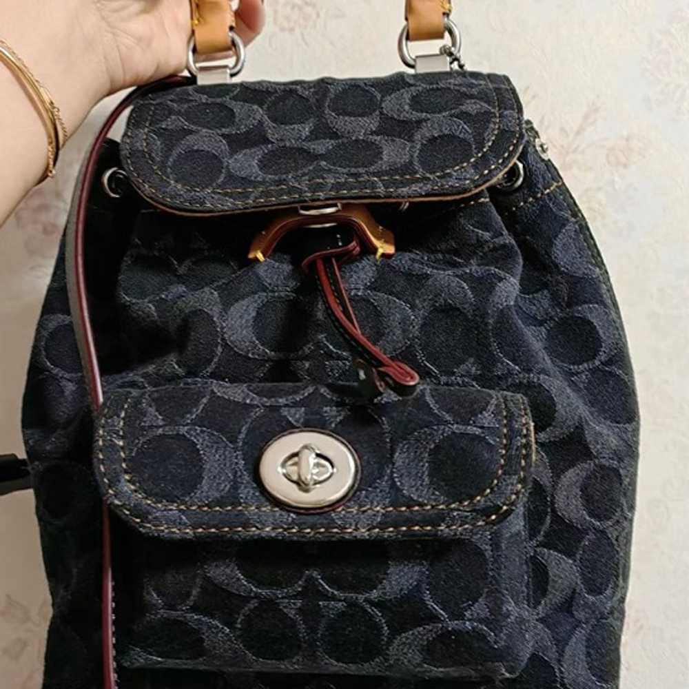 Coach Riya Backpack 21 In Signature Denim - image 1