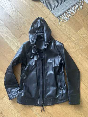 Boris Bidjan Saberi Horse Leather Hooded Jacket