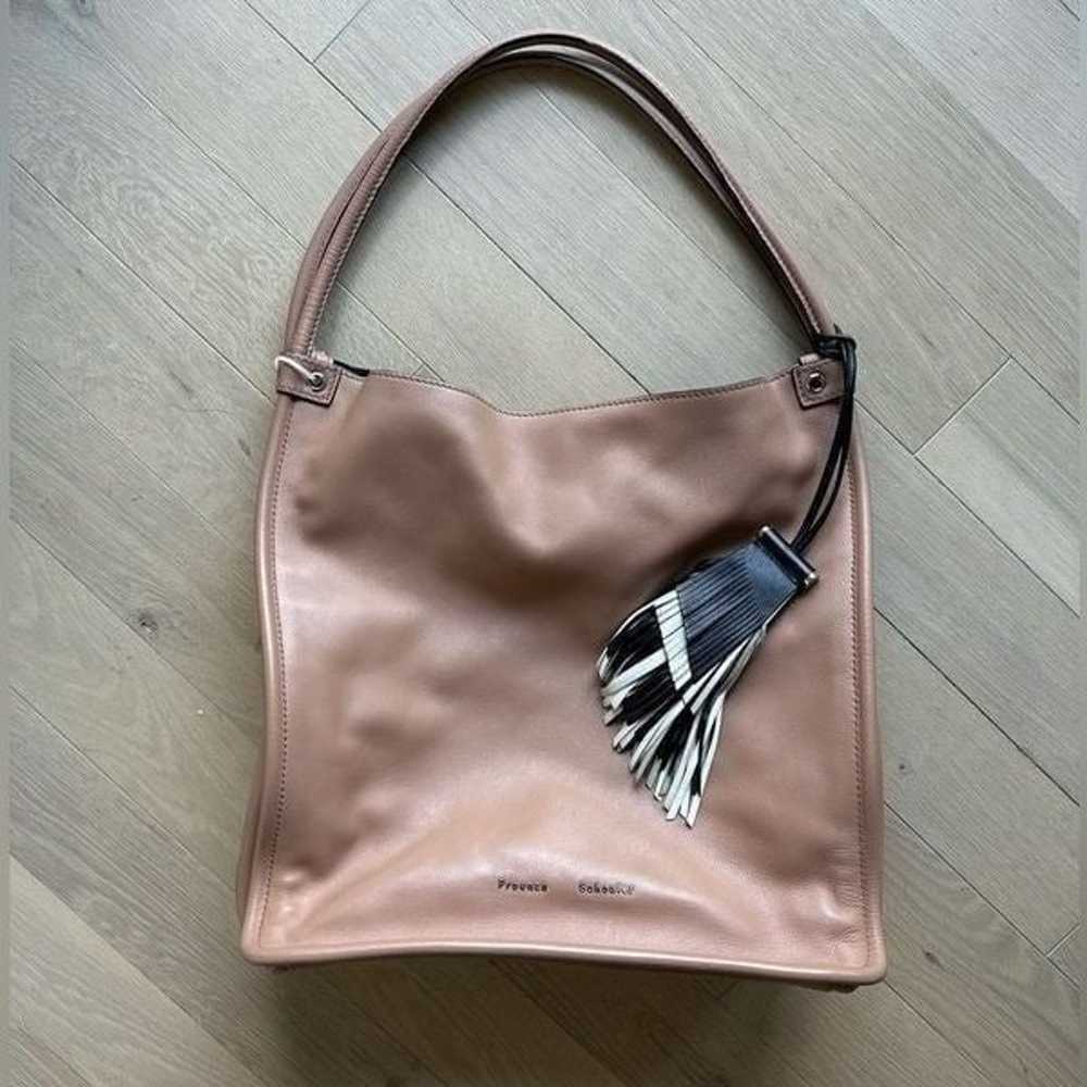 proenza schouler beige leather hobo handbag - image 2