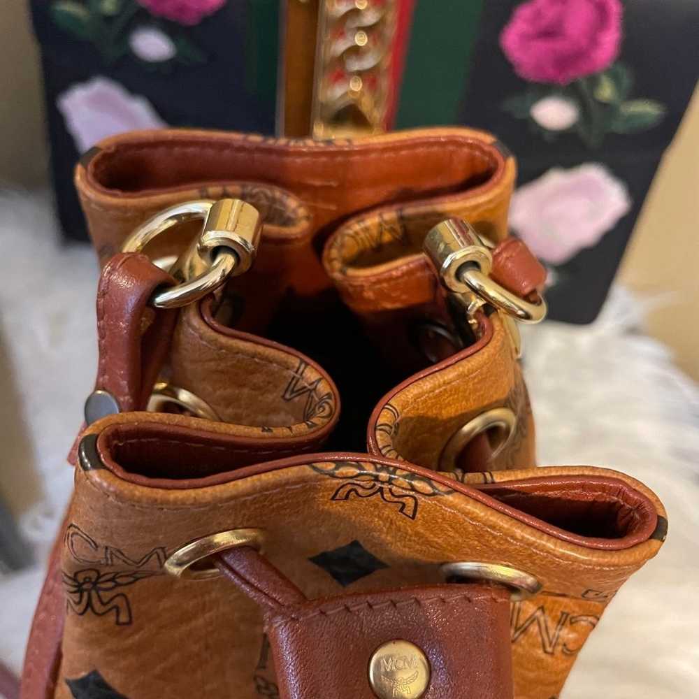 Authentic MCM small bucket bag - image 4