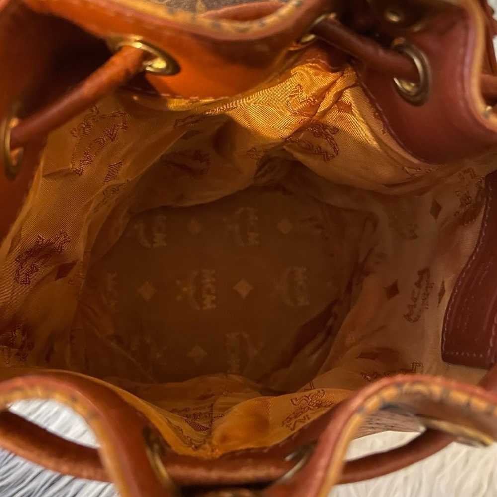 Authentic MCM small bucket bag - image 5