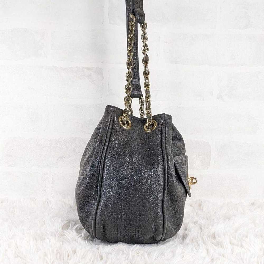 Mulberry Chain Shoulder Bag with Tassel, Gold Har… - image 4