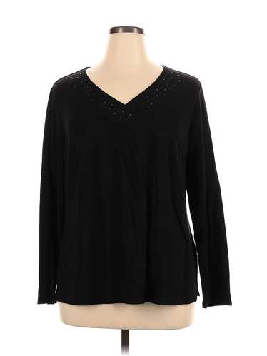 Talbots Women Black Long Sleeve Top 1X Plus