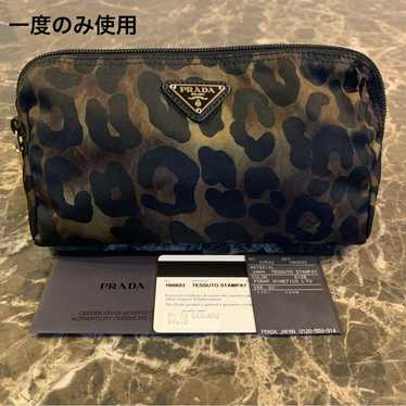 [Superb Condition] PRADA Camouflage Pattern Pouch