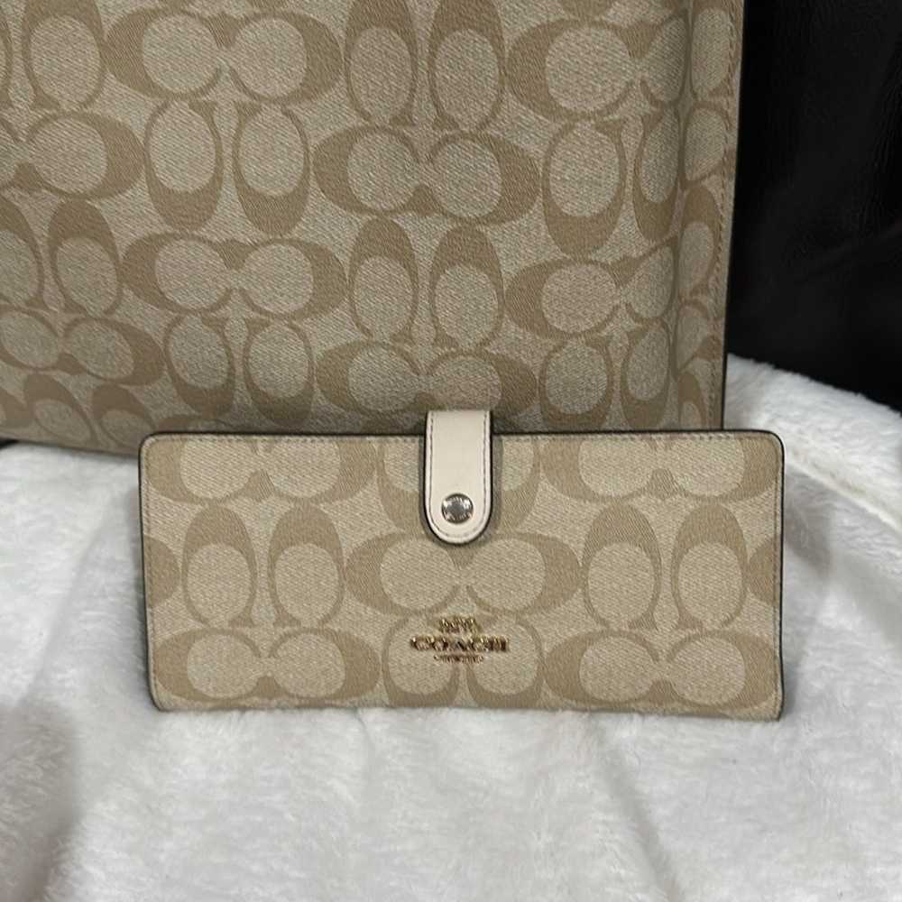 Coach purse with matching wallet - image 2