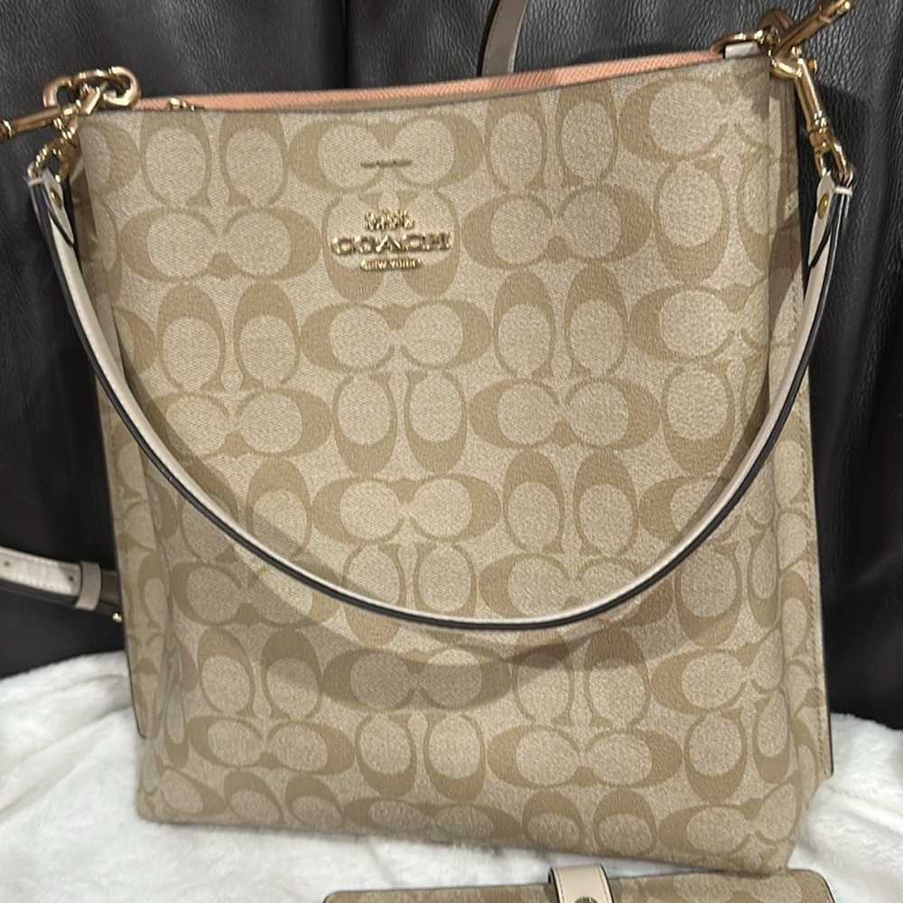 Coach purse with matching wallet - image 4