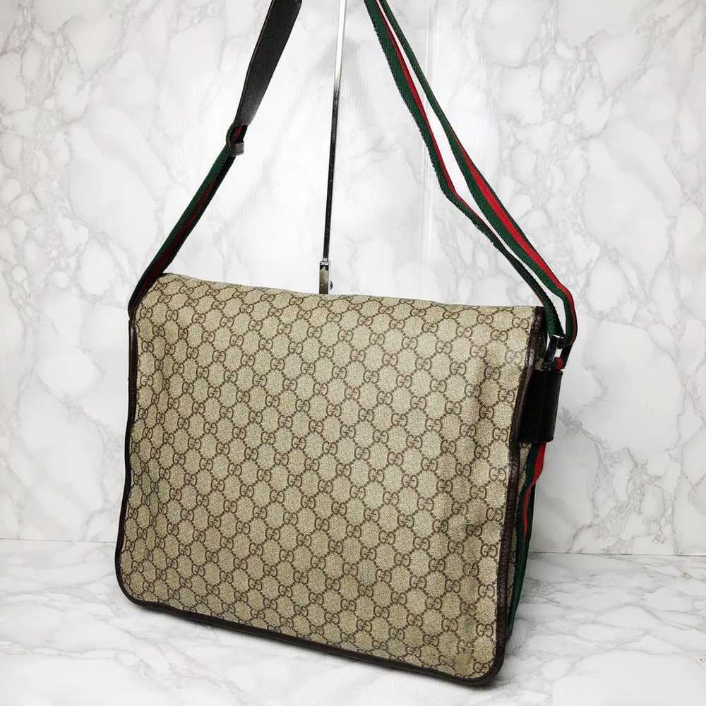 039 GUCCI Sherry Line Shoulder Bag Crossbody PVC - image 2