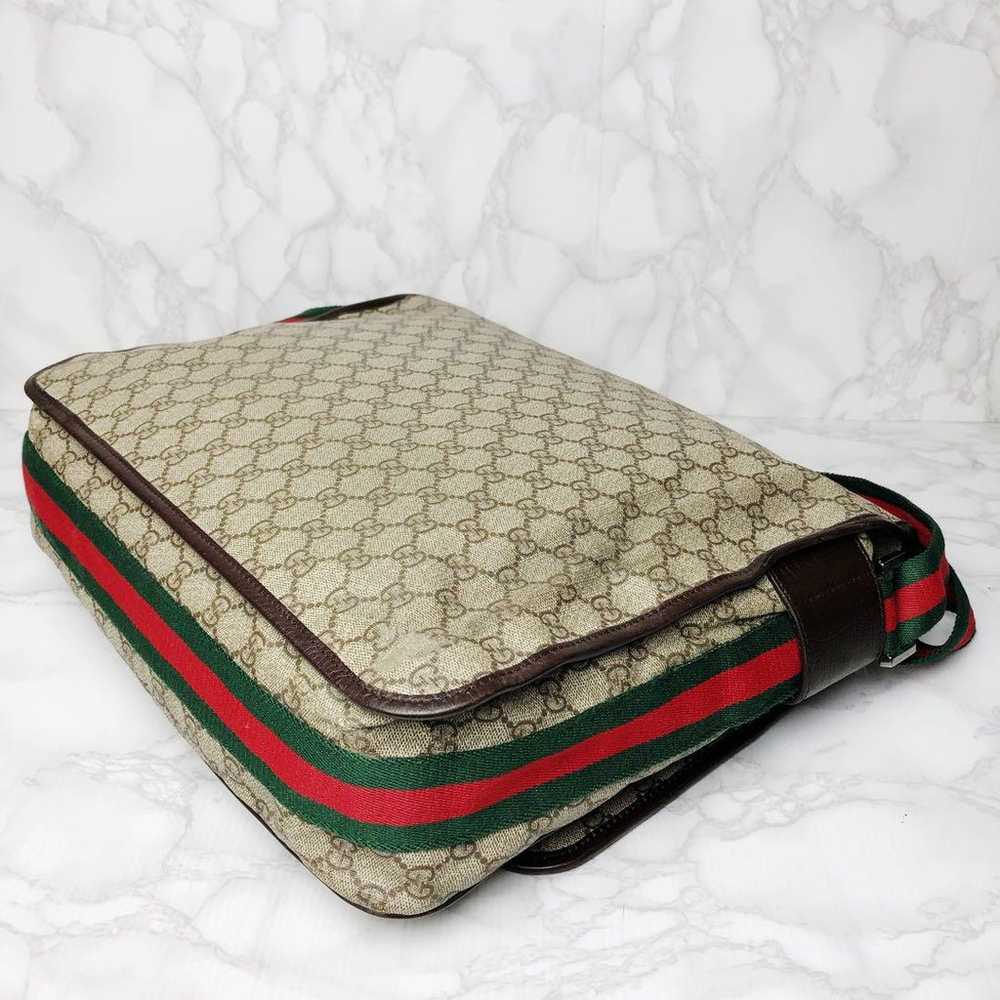 039 GUCCI Sherry Line Shoulder Bag Crossbody PVC - image 4