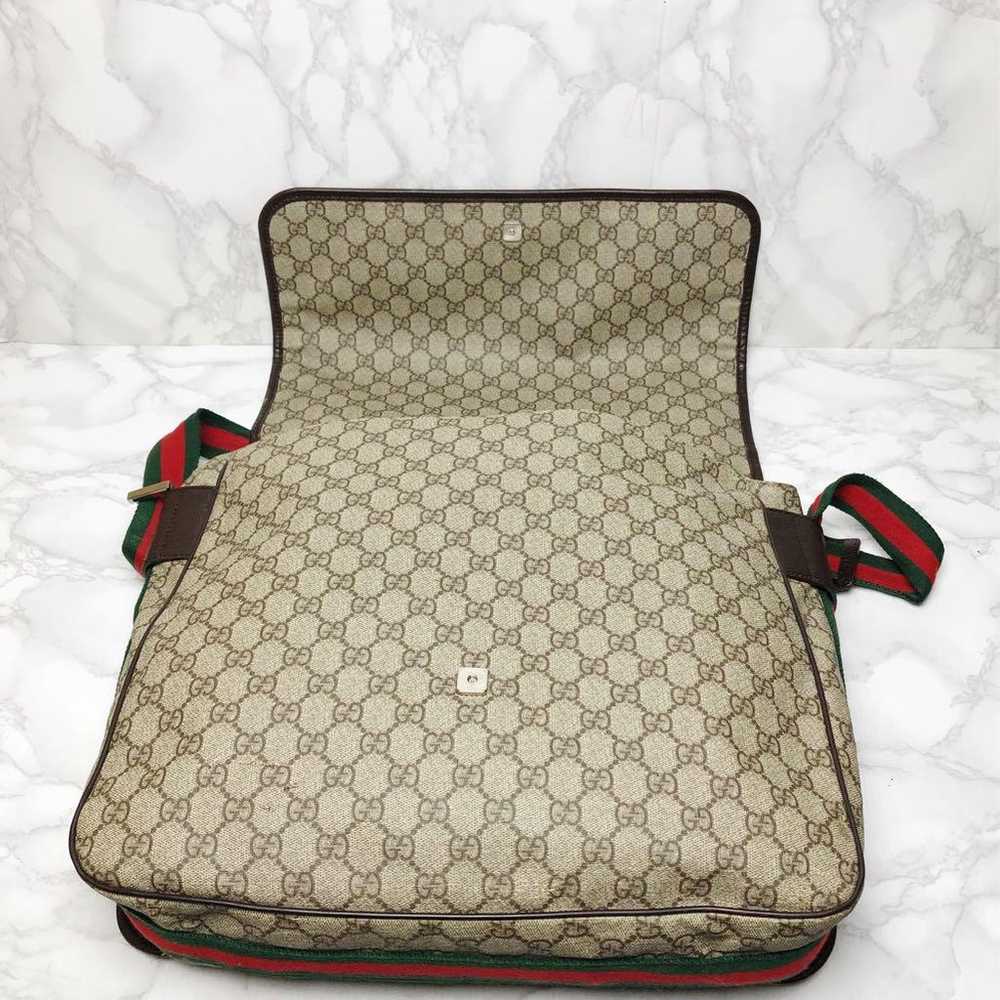 039 GUCCI Sherry Line Shoulder Bag Crossbody PVC - image 6