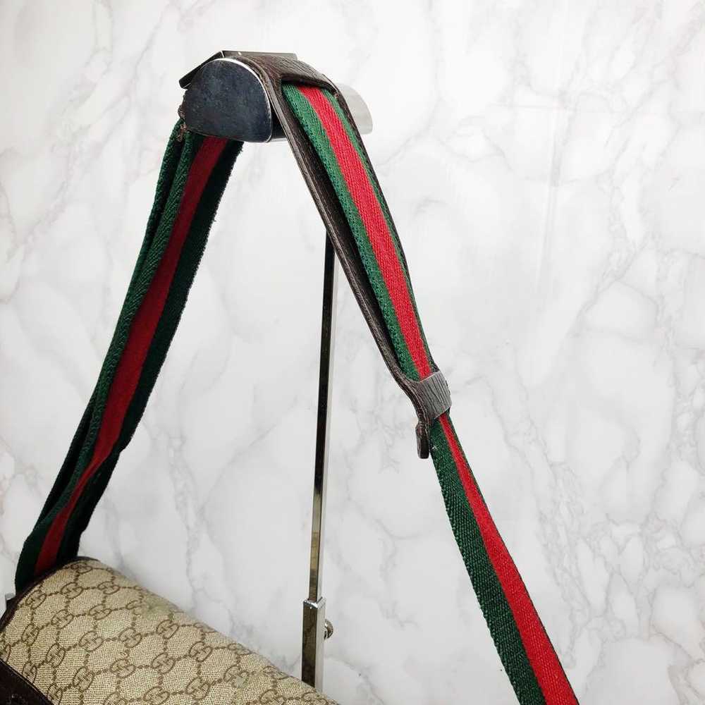 039 GUCCI Sherry Line Shoulder Bag Crossbody PVC - image 7