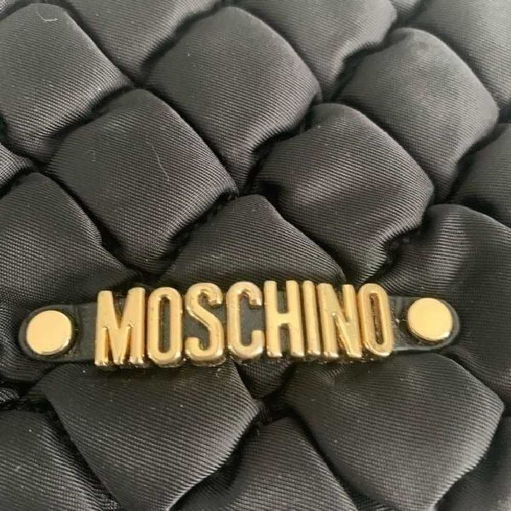 Authentic Moschino Quilted Nylon gold Chain Link … - image 3