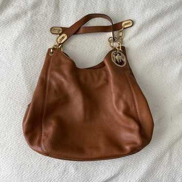 MICHAEL Michael Kors Tan Leather Fulton Hobo