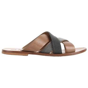 Brunello Cucinelli Leather mules - image 1