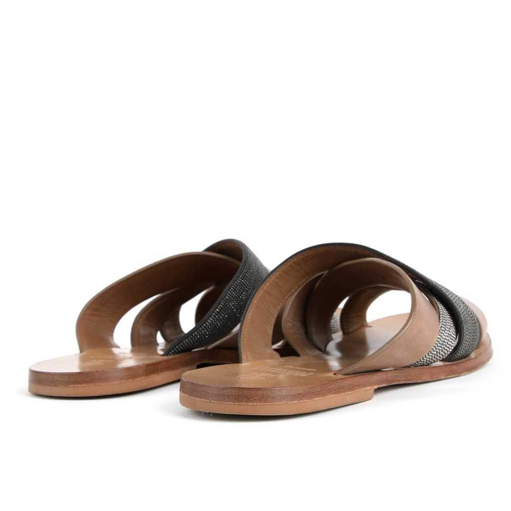 Brunello Cucinelli Leather mules - image 4